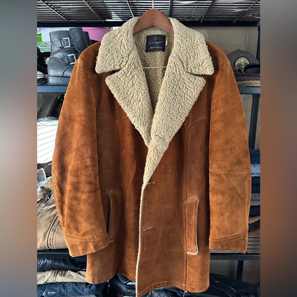 Vintage Shearling Suede Jacket